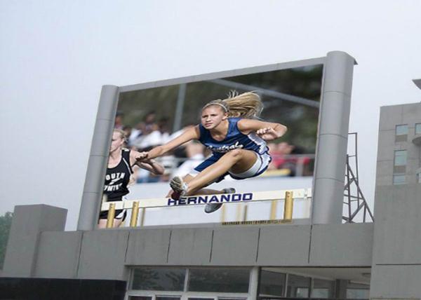Square Full Color Outdoor Advertising LED Display , P6 LED Video Display Panel 