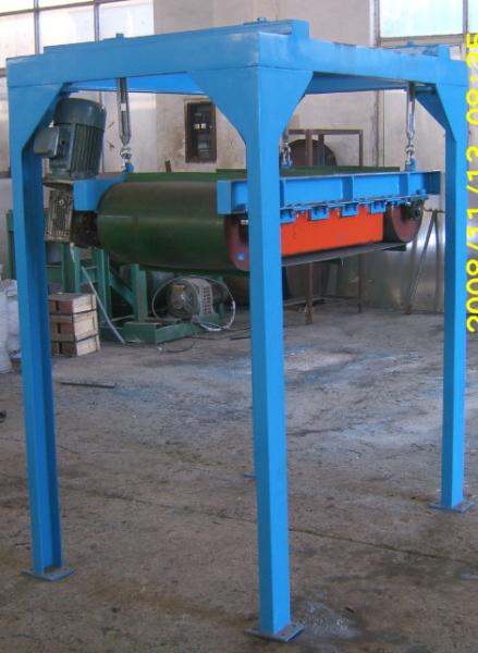 Xinda DCT belt iron separator for used tyre recycling plant belt conveyor