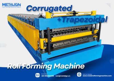 Chain Driven Roll Former With Protective Cover Producing Double Layer Roof Panels