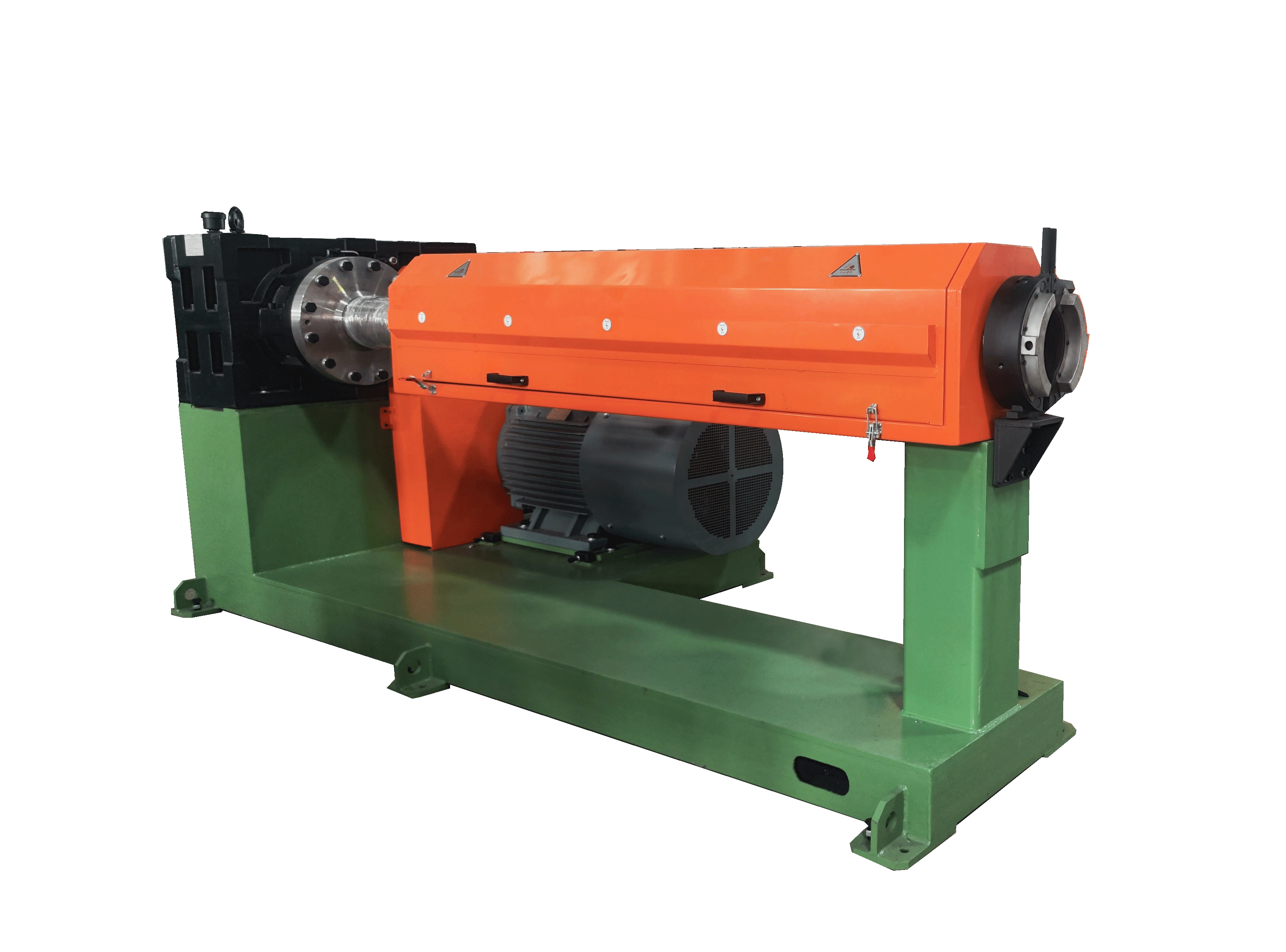 High-Speed Extruder with 38CrMoAlA Nitrided Alloy Steel Screws, Precision Ground Gearboxes, and Real-Time Extrusion Pressure Monitoring