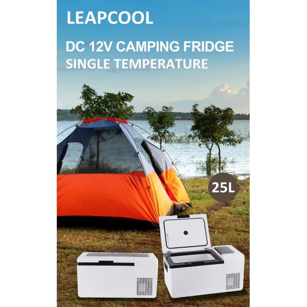 25L портативный автомобильный холодильник холодильник 12V / 24V батарея питается для кемпинга