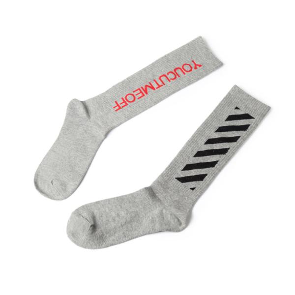 Anti Bacterial Trendy Mens Socks Sweat Absorbent For Outdoor Basketball Sport