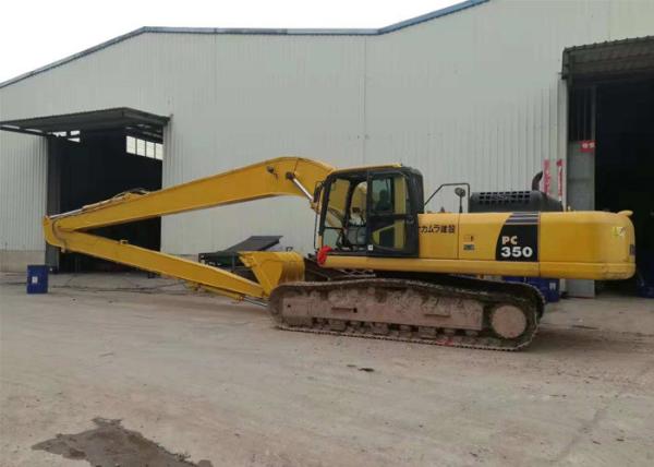 PC350 Long Reach Excavator Booms , Komatsu Long Reach For Subway Construction