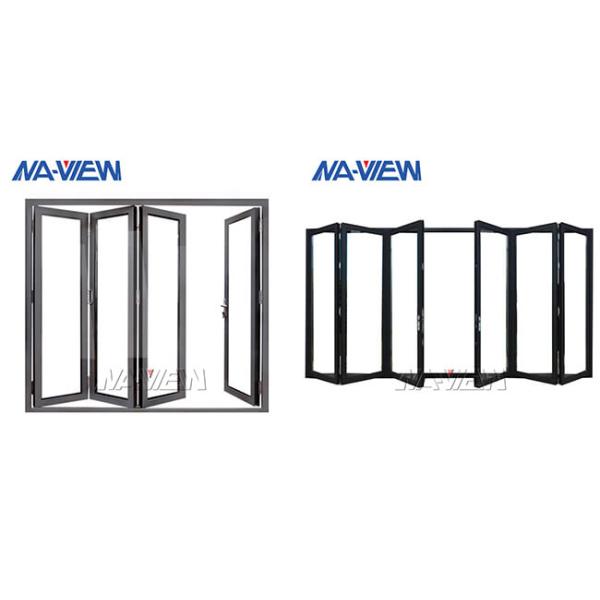 Frameless стекло 6063 T5 алюминиевое Bifold Windows прокатанное