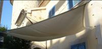 Tissu extérieur de voile d'ombre de soleil décoratif pour le jardin, couleur beige