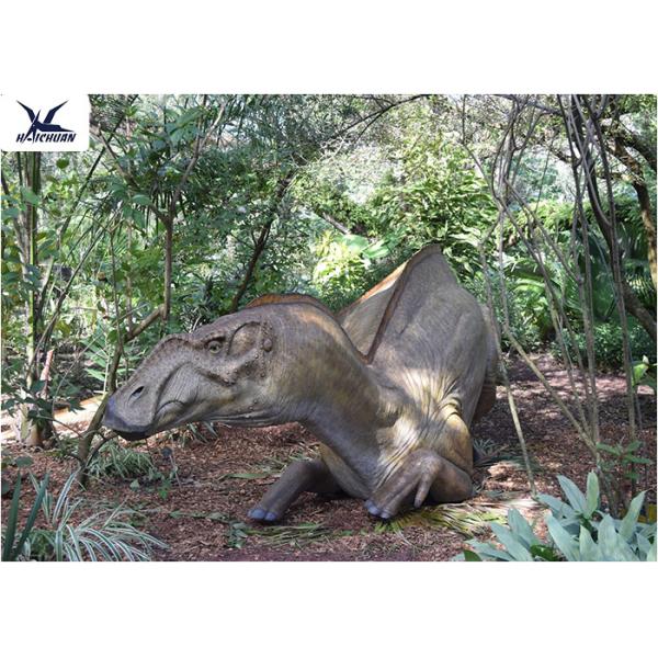 Animatronic Dinosaur Lawn Decorations Waterproof / Sunproof For Educational Playground