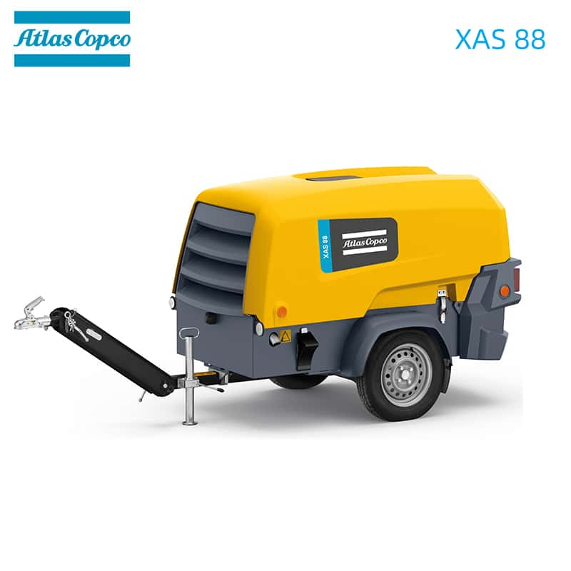 X-Air 1300-35 Mobile Rotary Screw Air Compressor High Pressure Portable For Industrial Construction