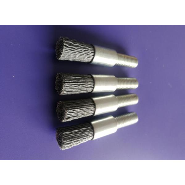 Industrial 13mm Shaft Mounted Nylon Abrasive End Brushes with Screw Shank
