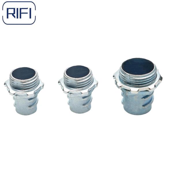 Flexible Metal 1 Inch Conduit Fittings Zinc Screw In Connector