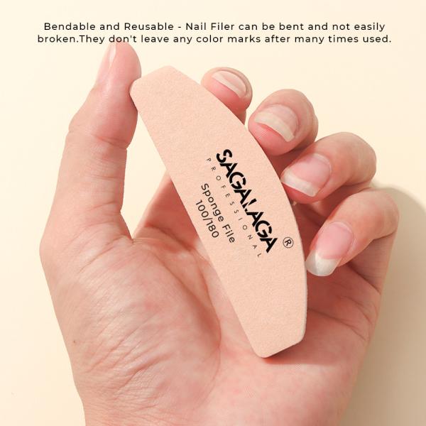 Nail Pedicure File 80/80/100/180/200/240 Manicure Tools Kits Buffers for Nails Grinding Plisher File Nail Care Tool Kit