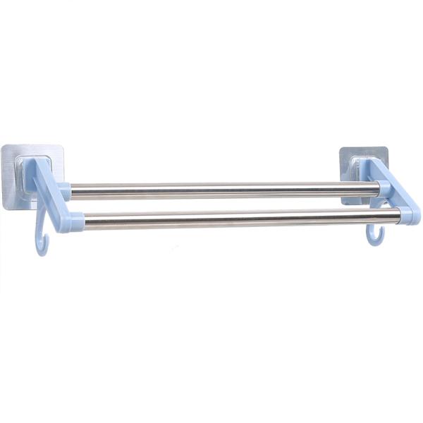 Perforation-Free Stainless Steel Wall Rowel Rack Bathroom Towel Rack