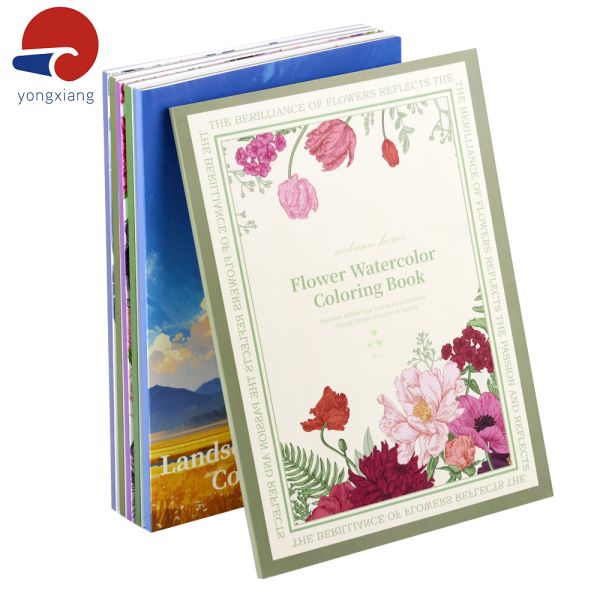 18 Sheets Glue Binding Book Customized Childrens Coloring Books