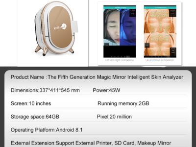 Analisador VS001 da câmera da cara de Dermatoscope 3D para o terapeuta cosmético