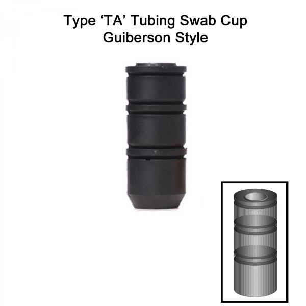 2 tubos de limpeza de borracha do equipamento de 3/8 de 3 1/2” Guiberson