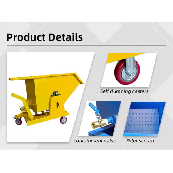 Forklift Self Dumping Hopper Waste Bin Tilt Bucket Tipping Skip Bins Customized