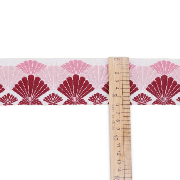 Высокая отделка ленты парчи раковины цепкости 60mm