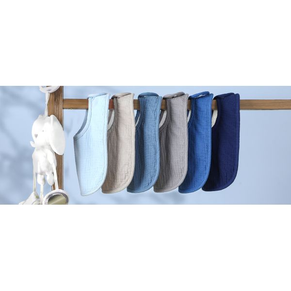 6-Pack Muslin Baby Bibs for Unisex Boys Girls, Cotton Baby Drool Bibs for Drooling and Teething