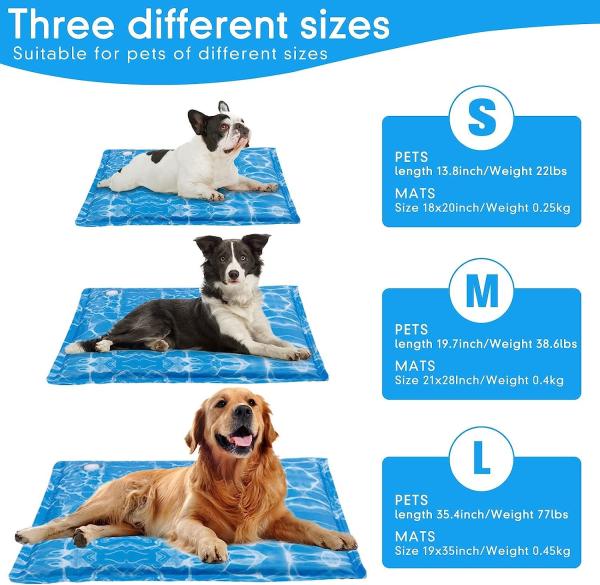 Cooling Mat for Dogs Water Injection Cooling Mats Cooling Bed Mats,Self Cooling Pet Dog Cool Mat Pads for Dogs Cats