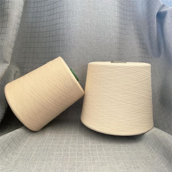 JC50S Ply Yarn 2 Pair Milk Cotton Yarn Combed Pure Cotton Knitting Double Twist