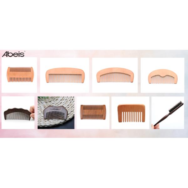 73g Light Weight Wood Beard Comb Customized Pocket Beard Comb