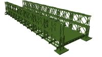 Structure métallique provisoire professionnelle AWS adapté aux besoins du client de pont de Bailey approuvée