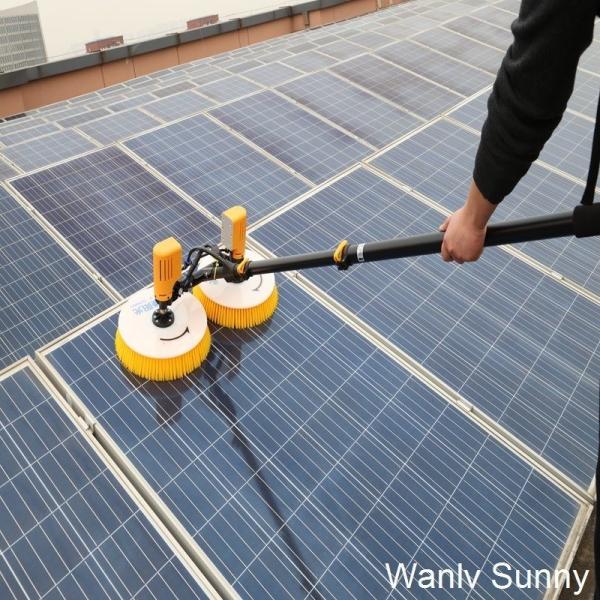 Physical Cleaning Principle Rotary Brush Cleaner for Solar Panel Washing Requirements