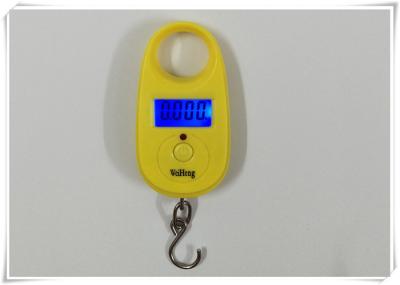 Hand Held Digital Hanging Scale Yellow Shell With Hard Steel Hook