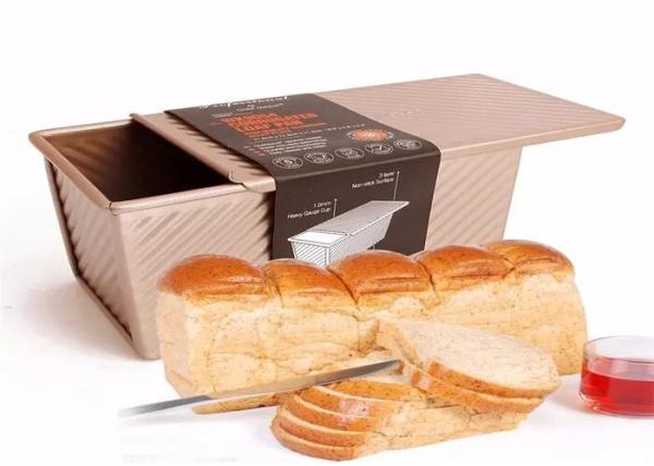 Foodservice NSF Gold Nonstick Aluminum Loaf Pans Corrugated Loaf Pan Bread Tin