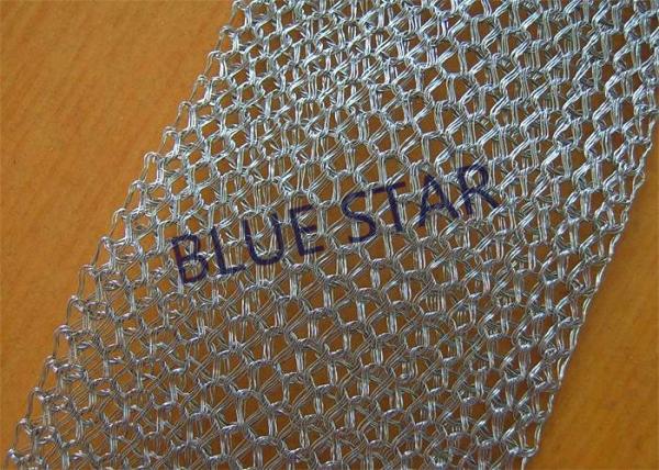 Fine Flat Wire Stainless Steel Knitted Mesh Corrosion Resisstance Wire Dia 0.15MM - 0.3MM