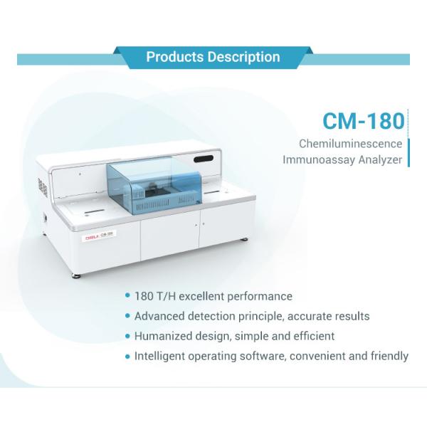 Анализатор белое 180T/H Immunoassay хемолюминесценции ISO внутренний