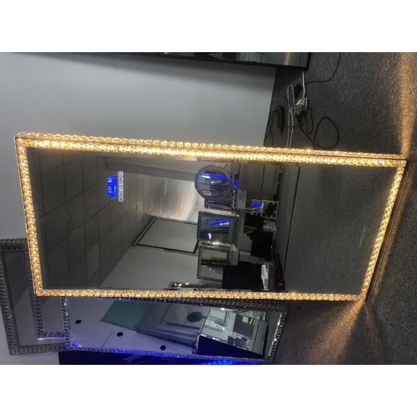 Led Light Up Full Length Floor Mirror For Bedroom Salon Vanity Crystals
