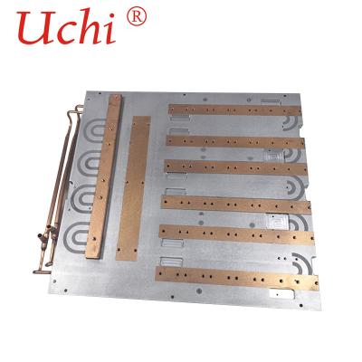 A placa fria do equipamento de cobre do laser do tubo da água, CNC fez à máquina a placa fria