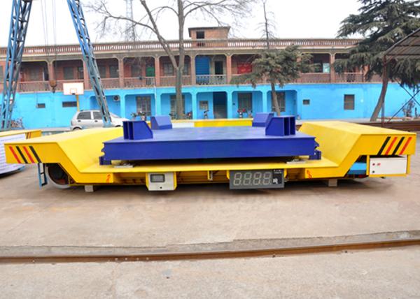 High temperature electric driven steel ladle transfer car on curved rail