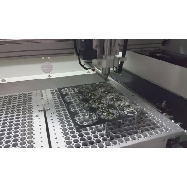 PCB Router & FPC Metal Laser Cutting Machine with Stainless Steel Cutting Wheel for SMT Workshop Circuit Board Processing