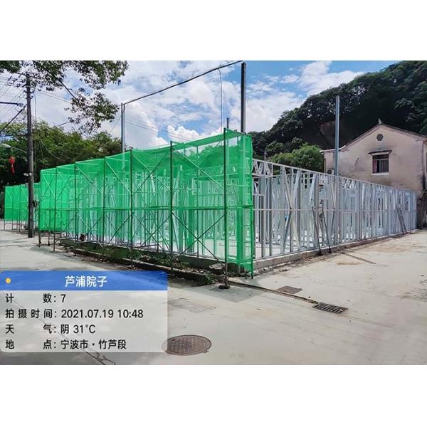 Steel Structural Prefab Retirement Center Typhoon Resistance Light Gauge Steel Bungalow