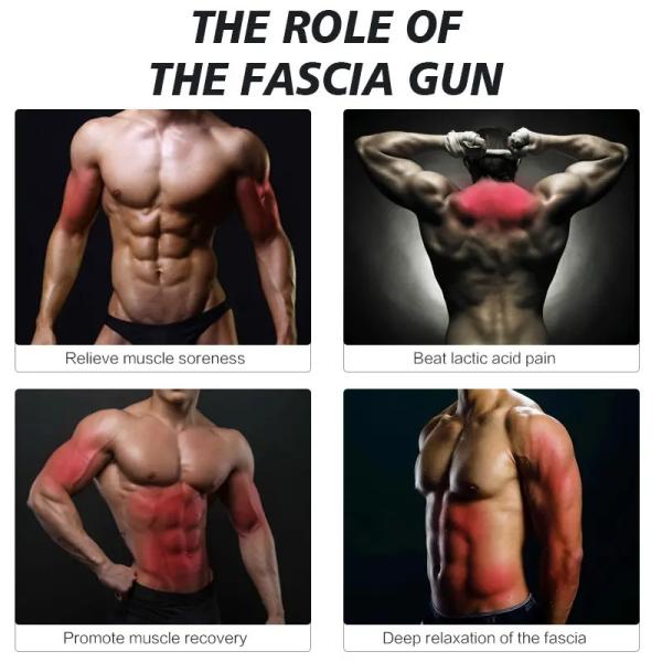 495g Professional Electric Fascia Gun for Deep Tissue Massage and Muscle Relaxation