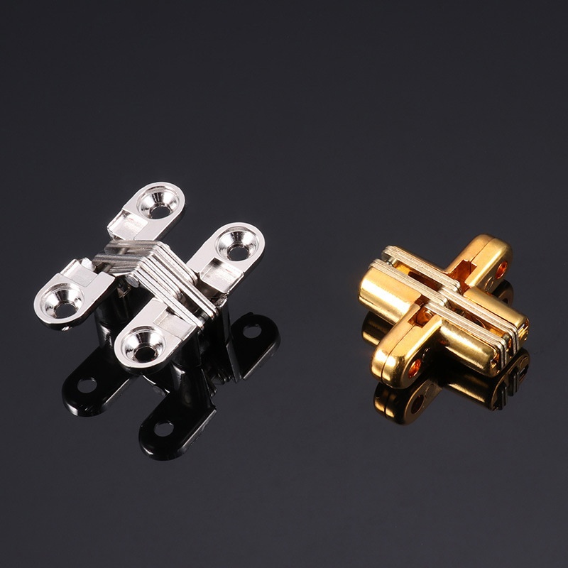 Factory Direct Concealed Aluminium Hidden Door Hinge 180 Automatic Closing Three-Dimensional Adjustable Soft Close 4-Hole Door
