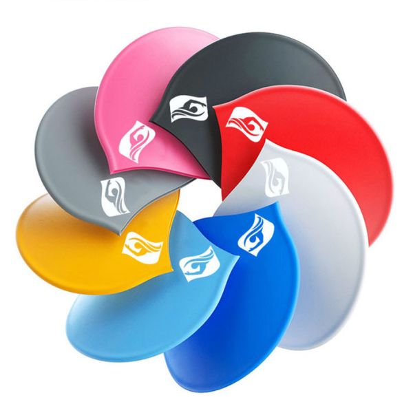 Non Slip Waterproof Soft Swimming Cap for Men and Women in 8 Colors
