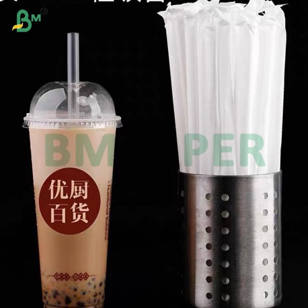 White Printable Straw Wrap Paper SGS 25gsm in Roll