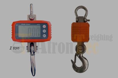 500kg - 1 Ton Heavy Duty Electronic Crane Scale Aluminum Material With Large LCD Display