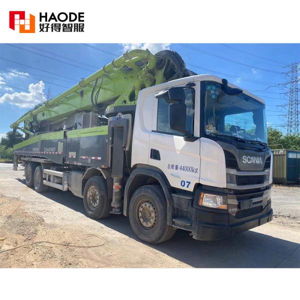 59м Zoomlion Использованный Бетонный Насос Грузовик Benz Шасси Бум Насос Грузовик Монтированный Бетонный Насос