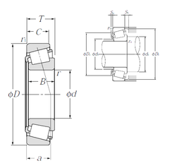 подшипник сплющенного ролика 4T-33208 33208 40x80x32 MM 33208JR HR33208J