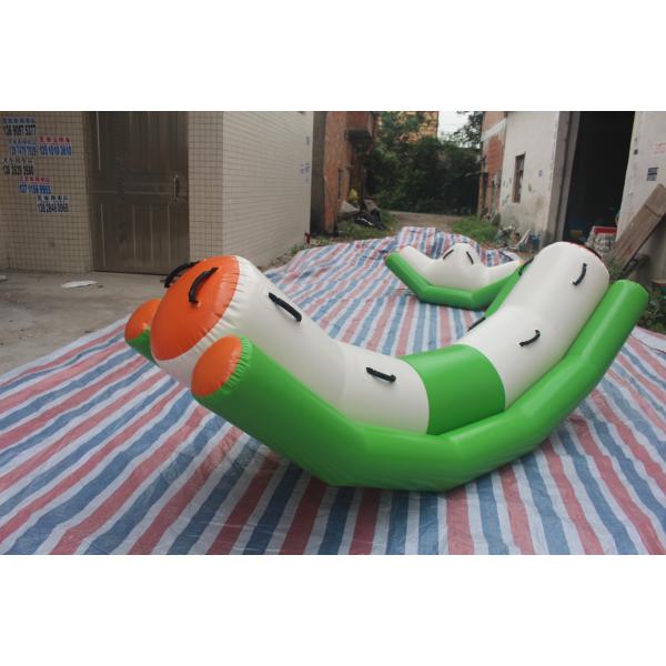 Tamaño inflable hermético interesante los 3x1.2m del parque del agua del balancín de los juegos del agua