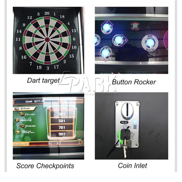 220W Dart Machine Luxury Game Machine Coin Operated With LCD TV FOR SALE