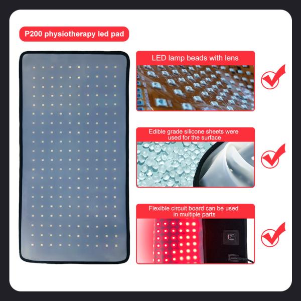 Foldable Pdt Infrared Light Therapy Pad For Body Pain Relief