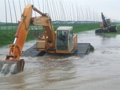 Customized Hydraulic Excavator Pontoon Amphibious Floating used for  320D 320C SY215 PC200Excavator Chassis Machine