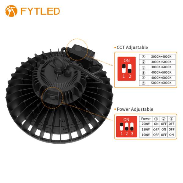 High Brightness 150W 140lm/W High Bay LED Shed Lights Ceiling Hanging