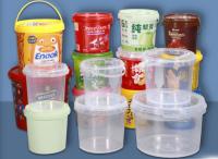 Impressão de tela Balde de plástico de alimentos leve com material PP / HDPE