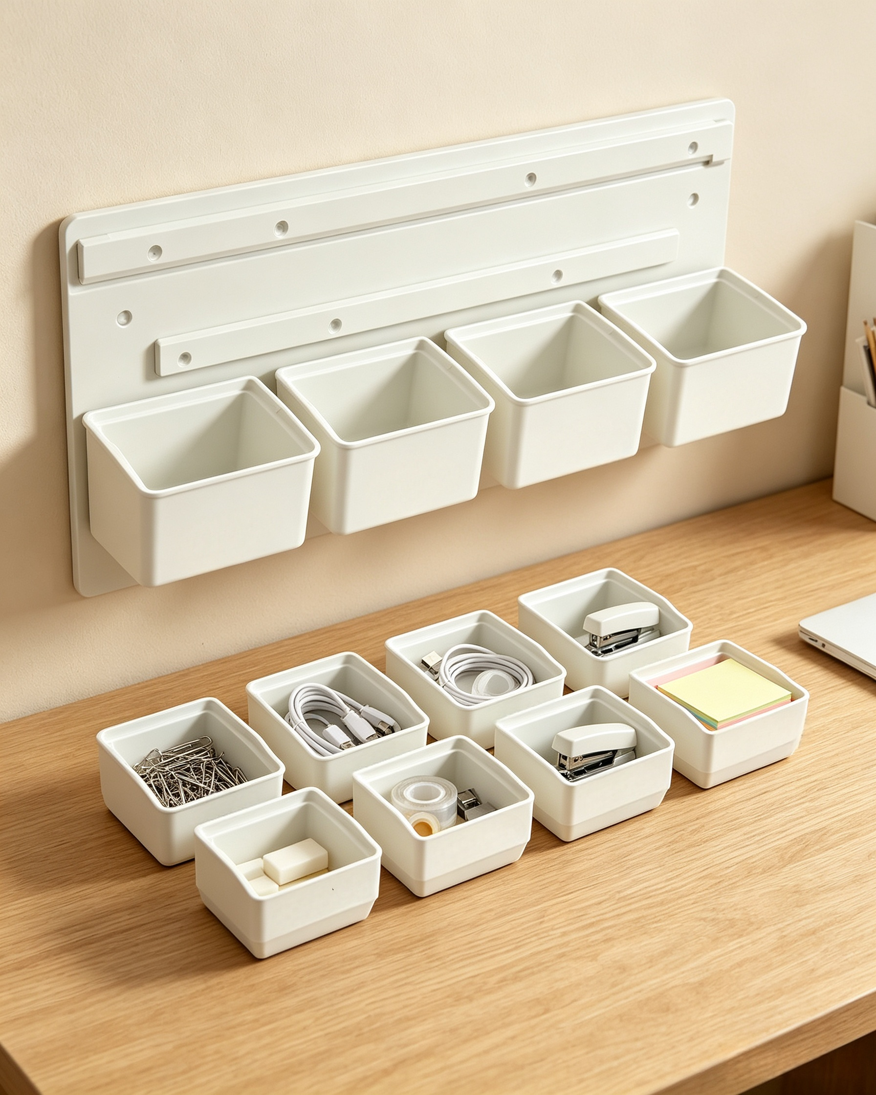 Sturdy PETG 3D Printed Decor Customizable Garage Wall Mounted Makeup Organizer
