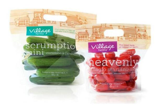 Eco Reusable Clear Fresh Fruit Bags Stand Up Food Grade For Grape / Cherry